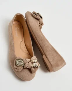 Baleriny Klasyczne^Royalfashion Baleriny damskie Renolli brązowy