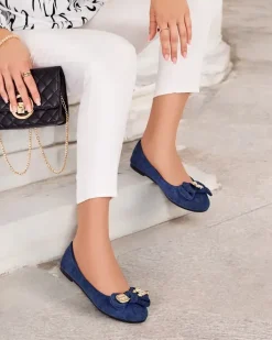 Baleriny Klasyczne^Royalfashion Baleriny damskie Renolli Ecru