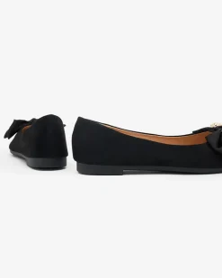 Buty Na Wielkie Wyjście|Baleriny Klasyczne^Royalfashion Baleriny damskie w szpic z kokardką Retripo czarny