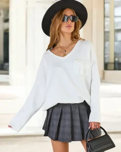 Bluzy^Royalfashion Bawełniana cienka bluza damska biały