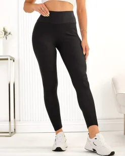 Legginsy / Tregginsy^Royalfashion Bawełniane damskie prążkowane legginsy