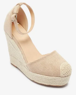 Sandały Na Koturnie^Royalfashion Beżowe damskie sandały na koturnie Meylasi beżowy