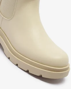 Botki Bez Ocieplenia|Botki Na Płaskim Obcasie^Royalfashion Beżowe damskie wysokie botki na płaskim obcasie Vedesa beżowy