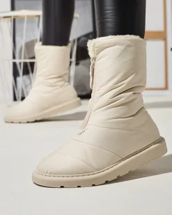 Śniegowce^Royalfashion Beżowe damskie buty a'la śniegowce Tirigga beżowy