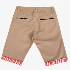 Spodnie|Spodnie^Royalfashion Beżowe męskie krótkie spodenki beżowy