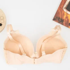 Codzienne^Royalfashion biustonosz usztywniany beżowy