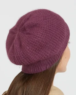 Czapki I Kapelusze^Royalfashion Beret damski fioletowy