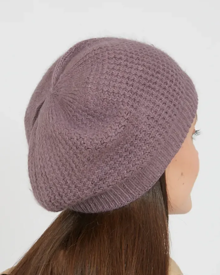 Czapki I Kapelusze^Royalfashion Beret damski fioletowy