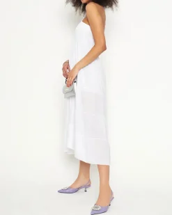 Sukienki Letnie|Sukienki Długie^Royalfashion Biała sukienka midi PLUS SIZE biały