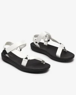 Sandały Płaskie^Royalfashion Białe damskie sportowe sandały Tatags biały