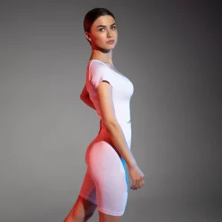 Spodenki 3/4|Krótkie Spodenki^Royalfashion damski komplet sportowy biały