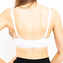 Codzienne^Royalfashion usztywniany biustonosz z koronką biały