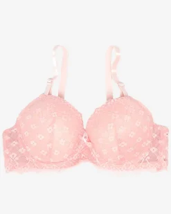 Codzienne^Royalfashion Biustonosz damski z koronką w kolorze m różowy