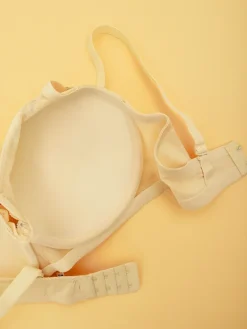 Codzienne^Royalfashion Biustonosz damski usztywniany z koronką beżowy