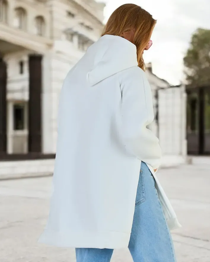 Bluzy^Royalfashion Bluza damska oversize krem