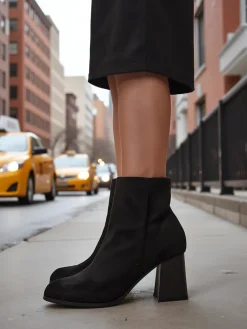 Botki Na Słupku|Nowość^Royalfashion Botki damskie Fiolon