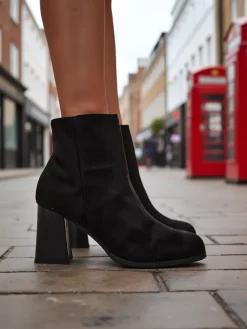 Botki Na Słupku|Nowość^Royalfashion Botki damskie Fiolon