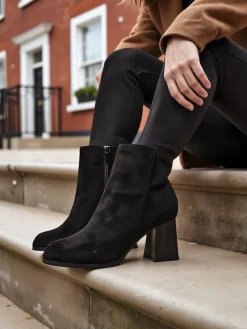 Botki Na Słupku|Nowość^Royalfashion Botki damskie Fiolon