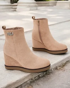 Botki Z Delikatnym Ociepleniem|Botki Na Koturnie^Royalfashion Botki damskie na koturnie Serda