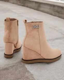 Botki Z Delikatnym Ociepleniem|Botki Na Koturnie^Royalfashion Botki damskie na koturnie Serda