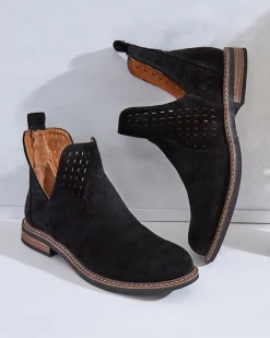 Botki Bez Ocieplenia|Botki Na Płaskim Obcasie^Royalfashion Botki damskie eko zamszowe Ovilla czarny