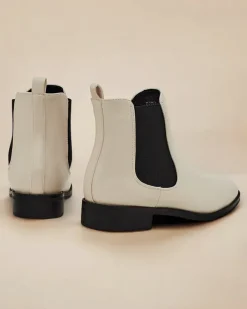 Botki Na Płaskim Obcasie|Nowość^Royalfashion Botki damskie Ronoli beżowy