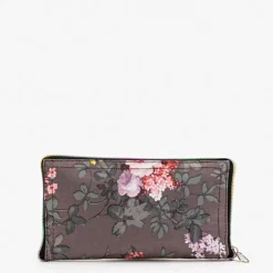 Materiałowe|Torebki Shoppers^Royalfashion Brązowa zakupowa torba w kwiaty składana w portfel brązowy