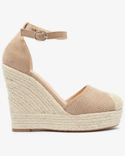 Sandały Na Koturnie^Royalfashion Brązowe damskie sandały na koturnie Meylasi brązowy