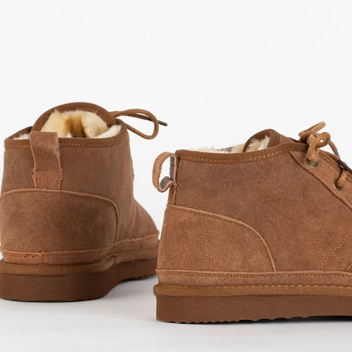 Śniegowce^Royalfashion Camelowe męskie buty a'la śniegowce Gavin brązowy