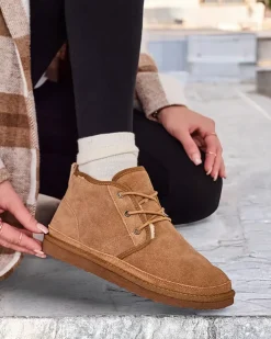 Śniegowce^Royalfashion Camelowe męskie buty a'la śniegowce Gavin brązowy