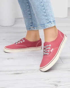 Trampki^Royalfashion Ciemnoróżowe damskie tenisówki Isyia Bordowy