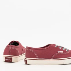 Trampki^Royalfashion Ciemnoróżowe damskie tenisówki Isyia Bordowy