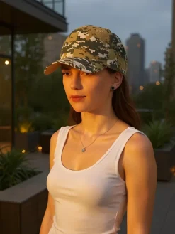 Czapki I Kapelusze^Royalfashion Czapka z daszkiem moro CamoFlex khaki