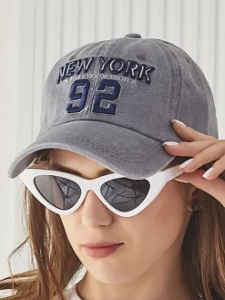 Czapki|Czapki I Kapelusze^Royalfashion Czapka z Daszkiem Unisex New York 92 gołębi szary