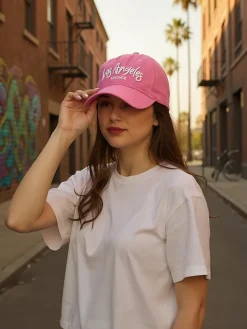 Czapki|Czapki I Kapelusze^Royalfashion Czapka z Daszkiem Unisex Los Angeles różowy