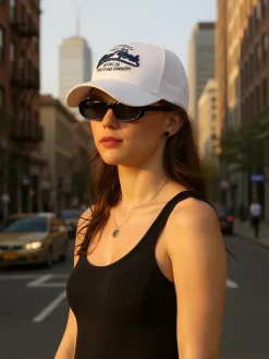 Czapki|Czapki I Kapelusze^Royalfashion Czapka z Daszkiem New York Unisex biały