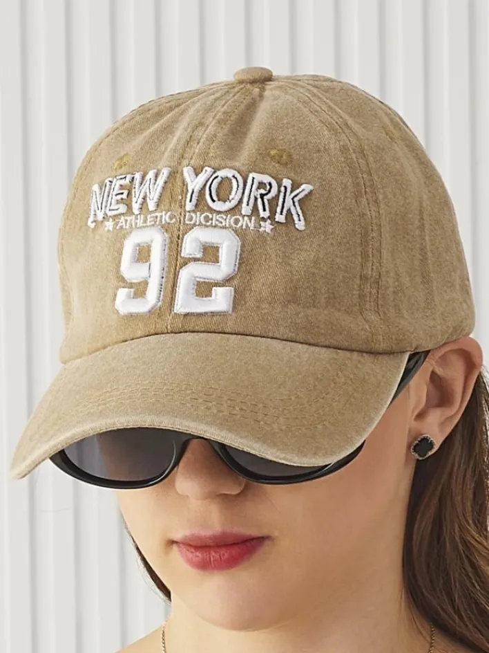 Czapki|Czapki I Kapelusze^Royalfashion Czapka z Daszkiem Unisex New York 92 beżowy