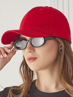 Czapki I Kapelusze^Royalfashion Czapka z Daszkiem Mila Street czerwony