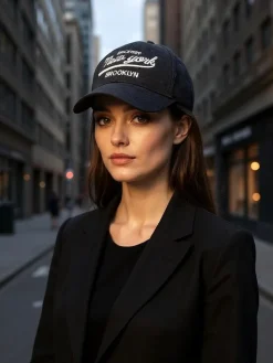 Czapki I Kapelusze|Czapki^Royalfashion Czapka z Daszkiem New York Brooklyn Unisex czarny