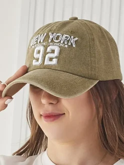 Czapki|Czapki I Kapelusze^Royalfashion Czapka z Daszkiem Unisex New York 92 khaki