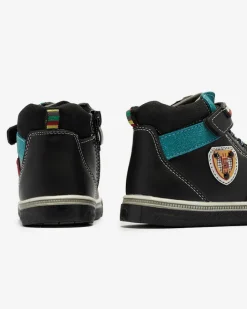 Chłopięce^Royalfashion Czarne chłopięce botki Wiasio czarny