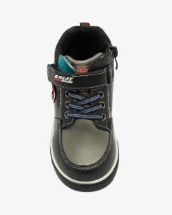 Chłopięce^Royalfashion Czarne chłopięce botki Wiasio czarny