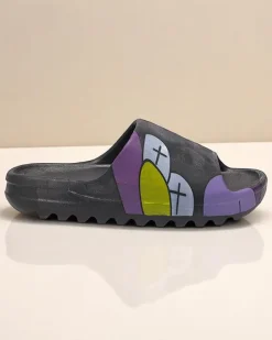 Klapki Basenowe|Klapki Płaskie^Royalfashion Czarne damskie klapki Elmino czarny