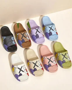 Klapki Basenowe|Klapki Płaskie^Royalfashion Czarne damskie klapki Elmino czarny