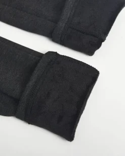 Legginsy / Tregginsy^Royalfashion Czarne legginsy damskie z ociepleniem czarny