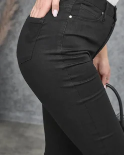 Jeansy^Royalfashion Czarne spodnie damskie rurki