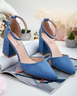 Buty Na Wielkie Wyjście|Sandały Na Słupku^Royalfashion Czółenka damskie na słupku Lilolla Ecru