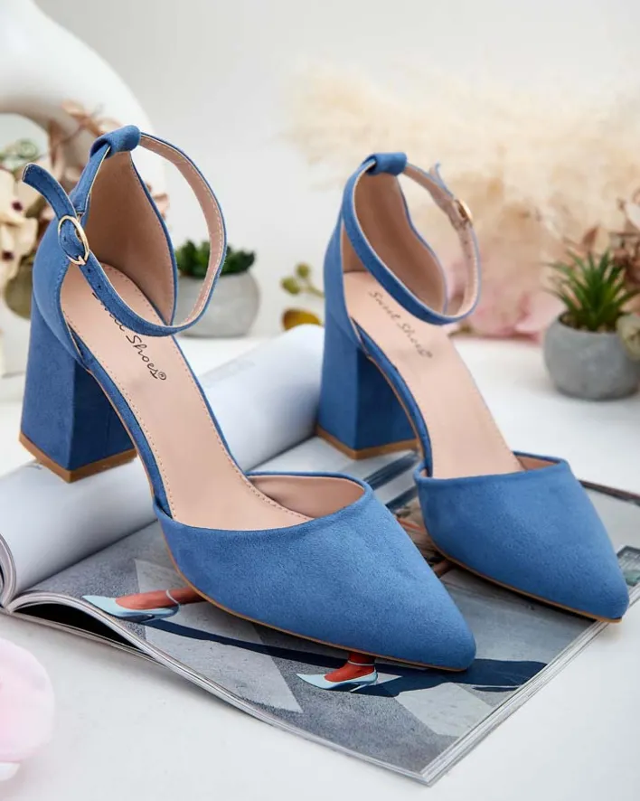 Buty Na Wielkie Wyjście|Sandały Na Słupku^Royalfashion Czółenka damskie na słupku Lilolla Ecru