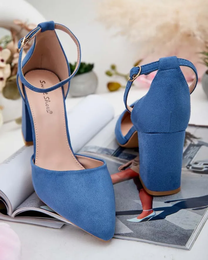 Buty Na Wielkie Wyjście|Sandały Na Słupku^Royalfashion Czółenka damskie na słupku Lilolla Ecru