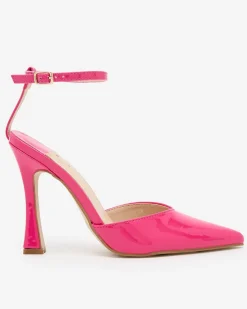 Klasyczne^Royalfashion Czółenka damskie na szpilce Ceronie Fuksjowy